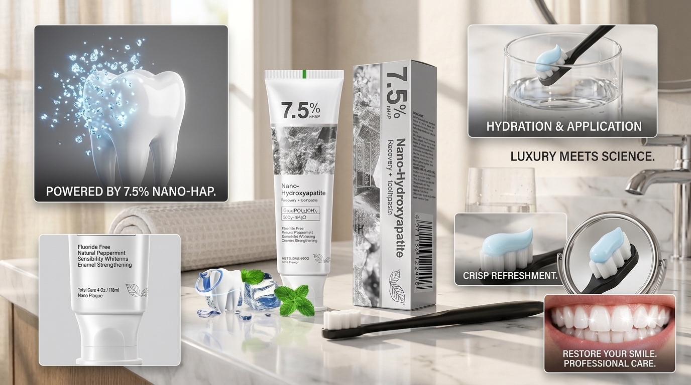 Nano-Hydroxyapatite Recovery & Toothpaste Set