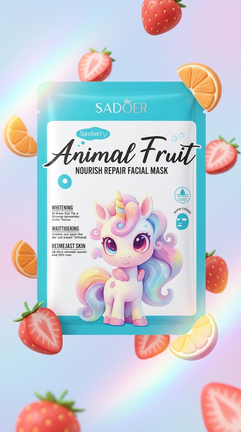 SADOER Animal Fruit Nourish Repair Facial Mask